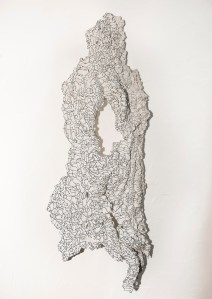 N&B n°30 - 93 x 55 cm - acrylique sur liège - © Annie Thérie