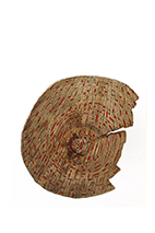 Orange Blood n°6 - 30 x 27 cm - acrylique sur pin - © Annie Thérie